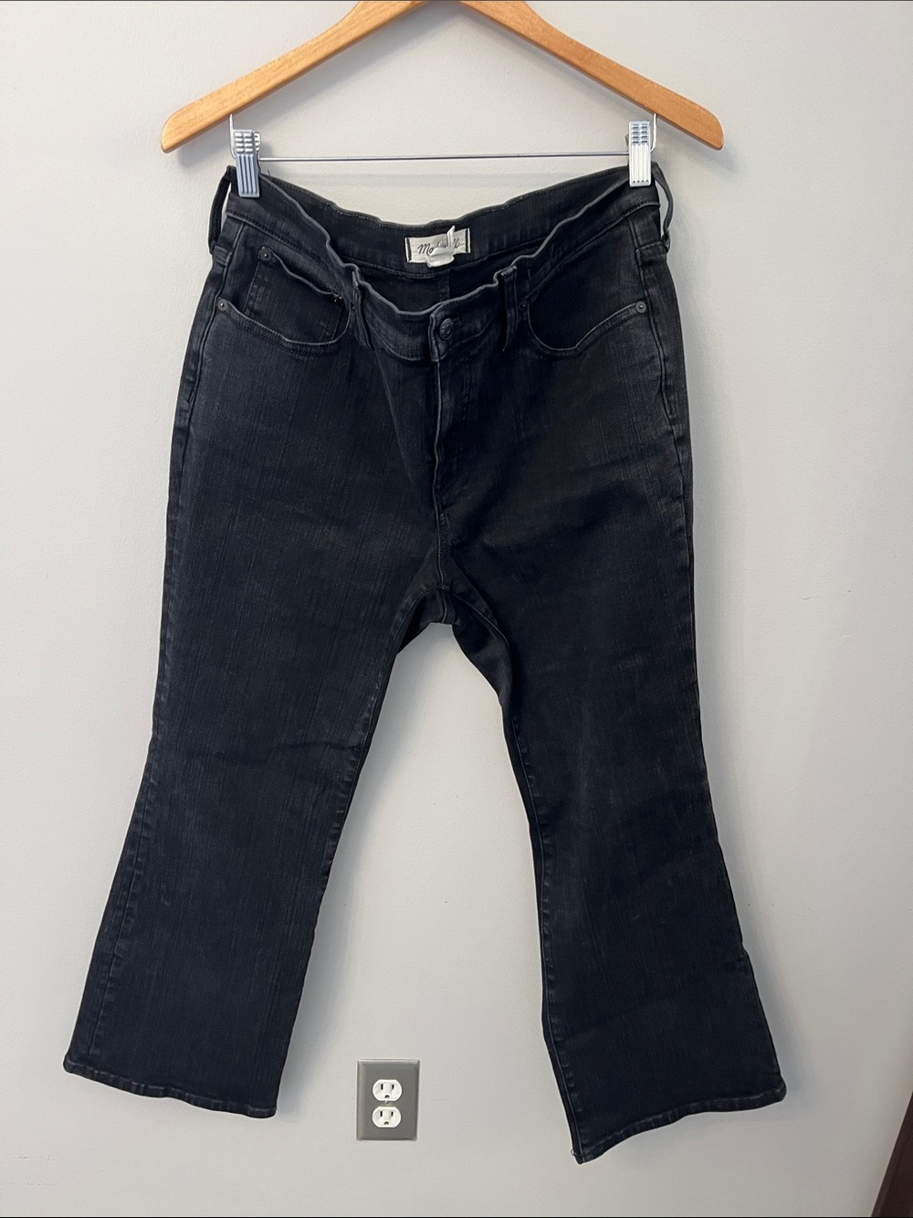 Madewell Black Wide-Leg Jeans